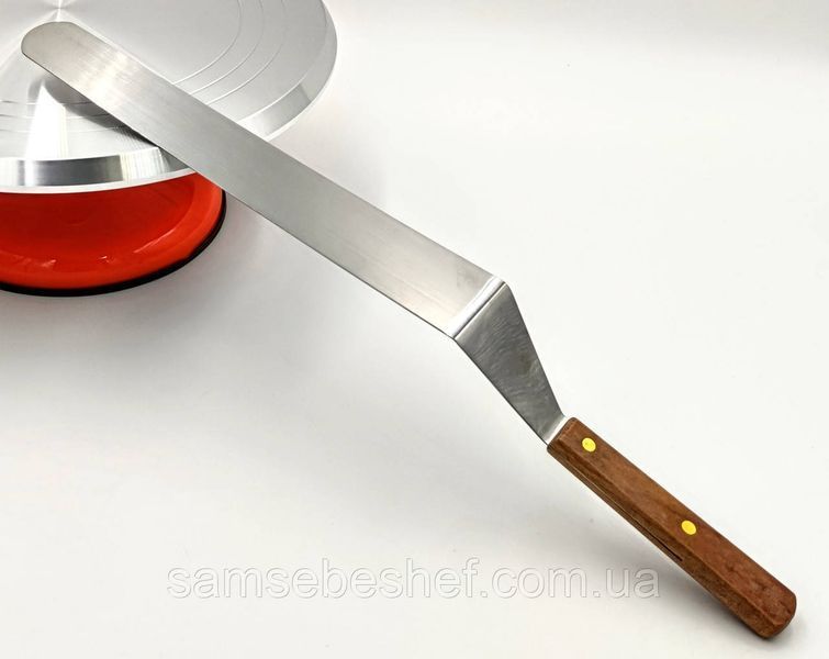 Шпатель кондитерський із вигином 27 см 2112200463 фото