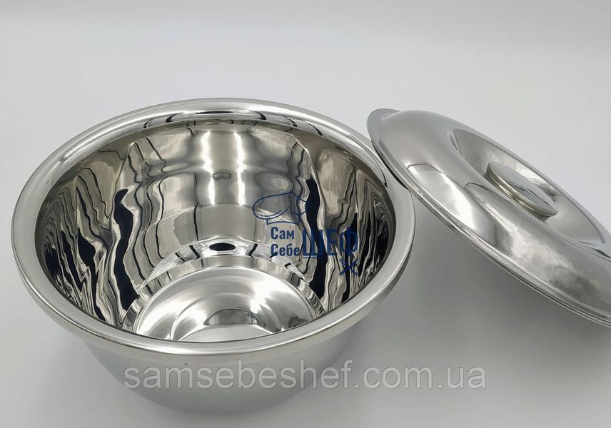 Миска з кришкою для змішування з нержавіючої сталі 28 см GA Dynasty 24055 24055 фото