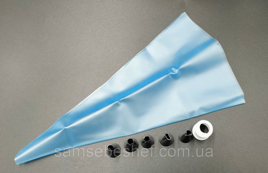 Набор кондитерских насадок с силиконовым мешком и кисточкой Manga Pastelera 111002 фото