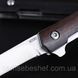 Складаний ніж напівавтомат танто Flipper M390 Black M390 фото 4