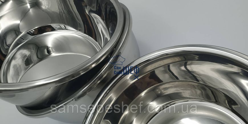 Набір великих мисок для змішування 3&nbsp;штуки 7.7 л+9.3 л+11 л 24033 фото