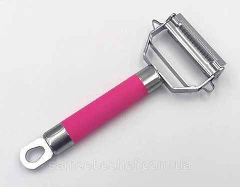 Овочечистка та шатківниця професійна 18.5*8.5 см Малинова S-185 фото