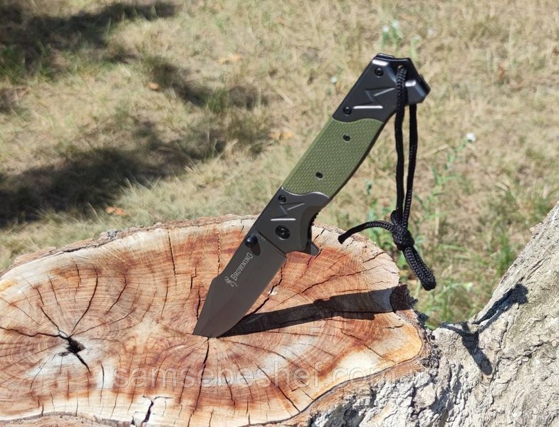 Туристичний ніж складаний Browning FA-45 зелений FA-45 фото