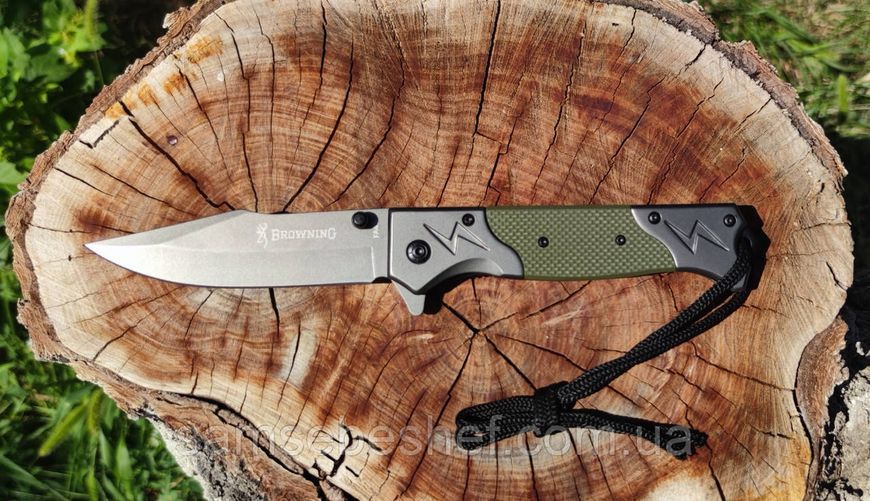 Туристичний ніж складаний Browning FA-45 зелений FA-45 фото