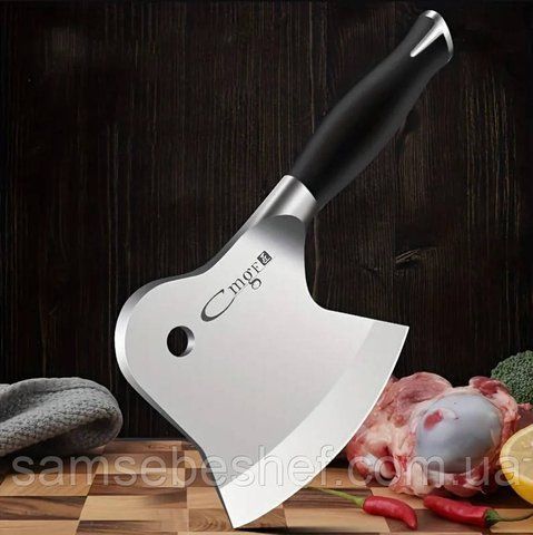 Кухонна сокира для м'яса та реберець 13 см ER03370 фото