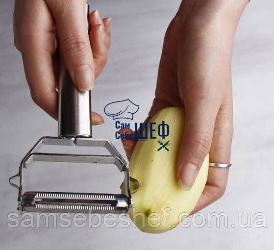 Овочечистка та шатківниця професійна 18*8.5 см S-18 фото