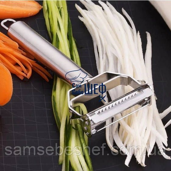 Овочечистка та шатківниця професійна 20*9.5 см S-20 фото