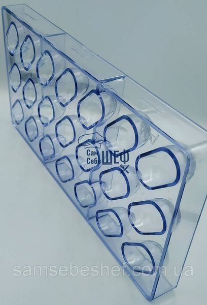 Полікарбонатна форма для шоколаду Овал, форма 3D для шоколадних цукерок 990-ММ фото