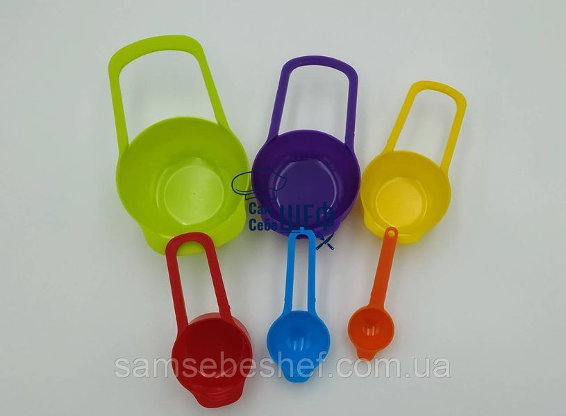 Набір мірних ложок 6 шт Measuring Cup 849-ММ фото