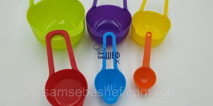 Набір мірних ложок 6 шт Measuring Cup 849-ММ фото