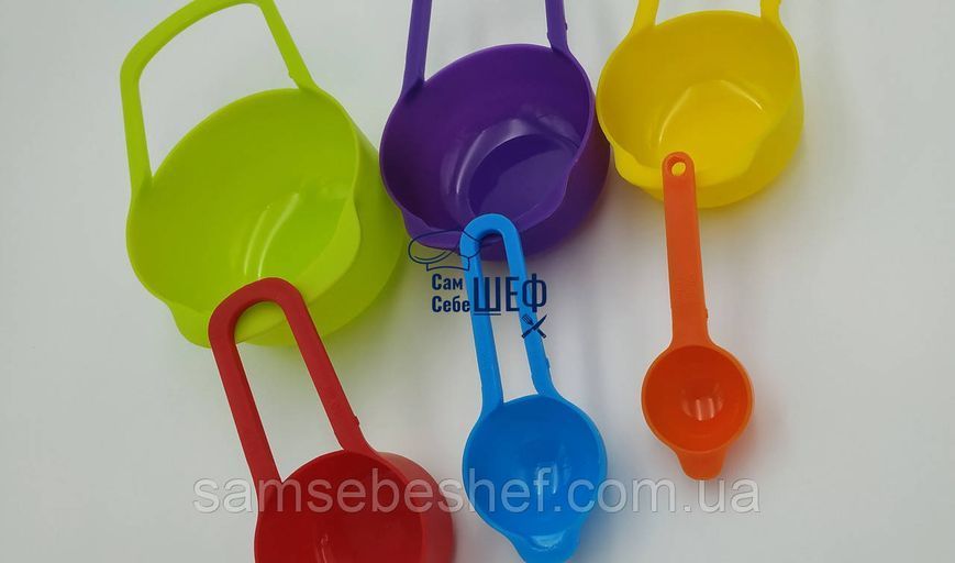 Набір мірних ложок 6 шт Measuring Cup 849-ММ фото